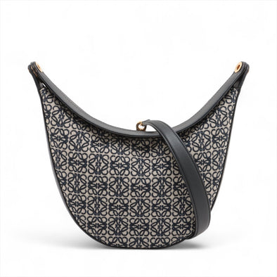 Loewe Blue Leather Anagram Canvas Luna Bag [Clearance Sale]