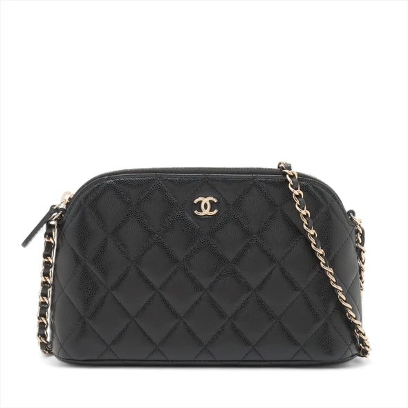 Chanel Black Caviar Calfskin Small Shoulder Bag [Clearance Sale]