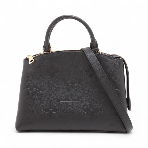 Louis Vuitton Black Monogram Empreinte Leather Petit Palais [Clearance Sale]