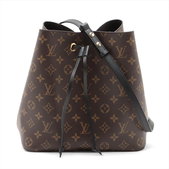 Louis Vuitton Noir Monogram Canvas Neonoe MM [Clearance Sale]