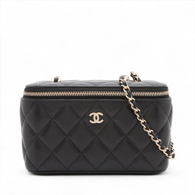 Chanel Black Nappa Lambskin Vanity Bag [Clearance Sale]