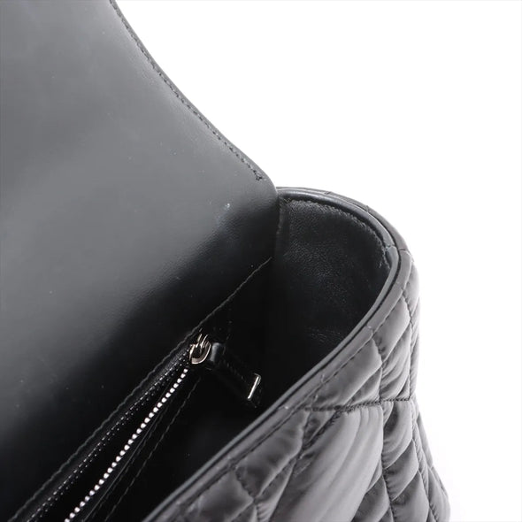 Christian Dior Black Quilted Macrocannage Calfskin Medium Caro Bag [Clearance Sale]
