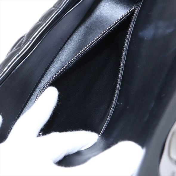Christian Dior Black Quilted Macrocannage Calfskin Medium Caro Bag [Clearance Sale]