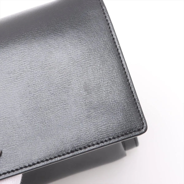 Saint Laurent Black Smooth Calfskin Leather Sunset Medium Chain Bag [Clearance Sale]