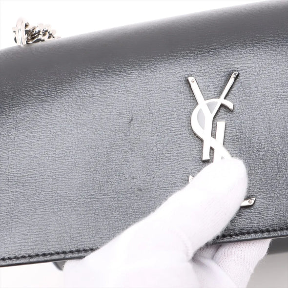 Saint Laurent Black Smooth Calfskin Leather Sunset Medium Chain Bag [Clearance Sale]