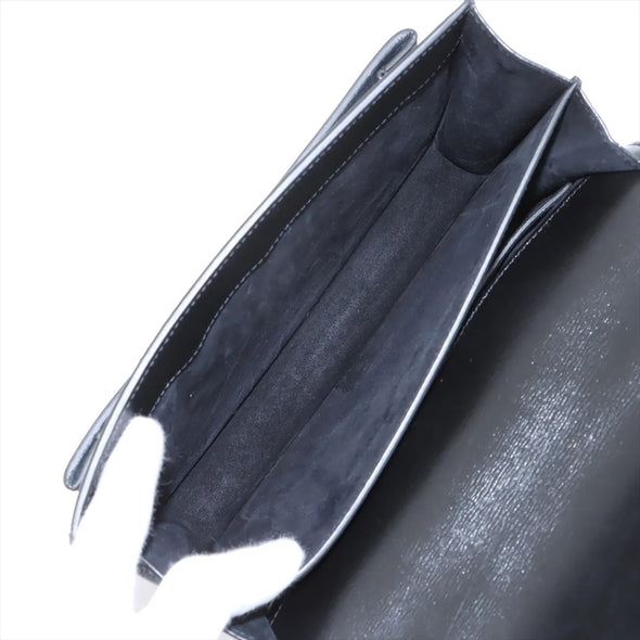 Saint Laurent Black Smooth Calfskin Leather Sunset Medium Chain Bag [Clearance Sale]