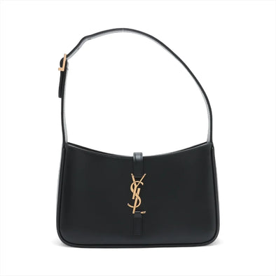 Saint Laurent Black Leather LE 5 A 7 Hobo Bag [Clearance Sale]