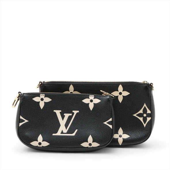 Louis Vuitton BiColour Monogram Empreinte Leather Multi Pochette Accessories [Clearance Sale]