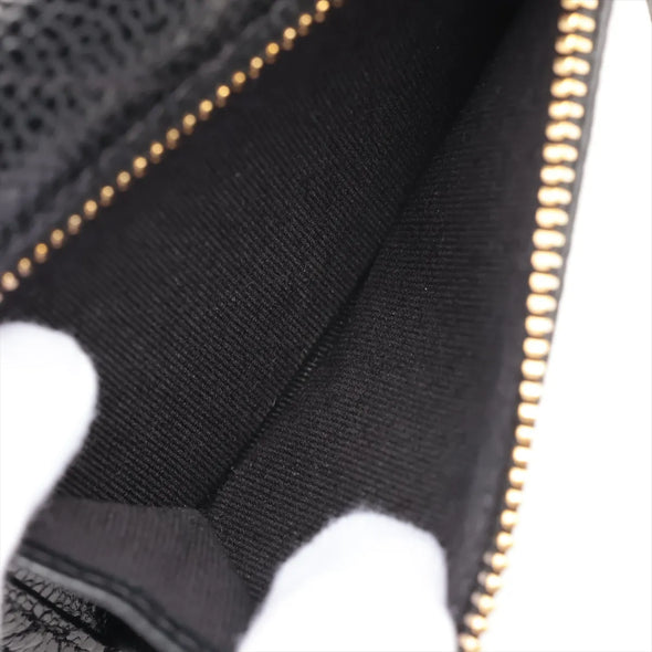 Chanel Black Caviar Calfskin Compact Wallet [Clearance Sale]