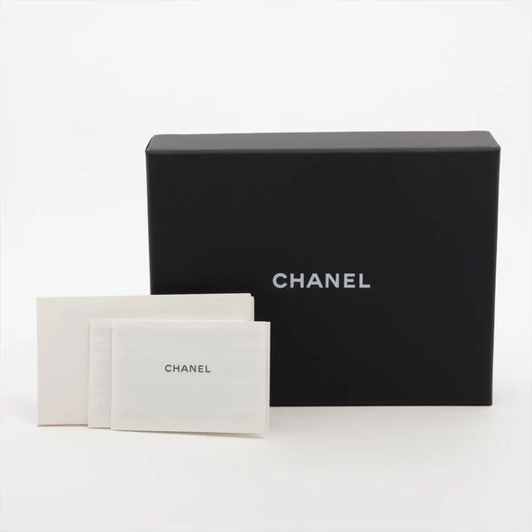 Chanel Black Caviar Calfskin Compact Wallet [Clearance Sale]