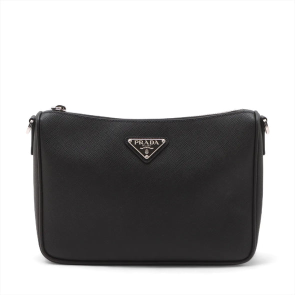 Prada Black Saffiano Shoulder Bag [Clearance Sale]