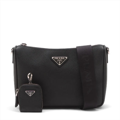 Prada Black Saffiano Shoulder Bag [Clearance Sale]