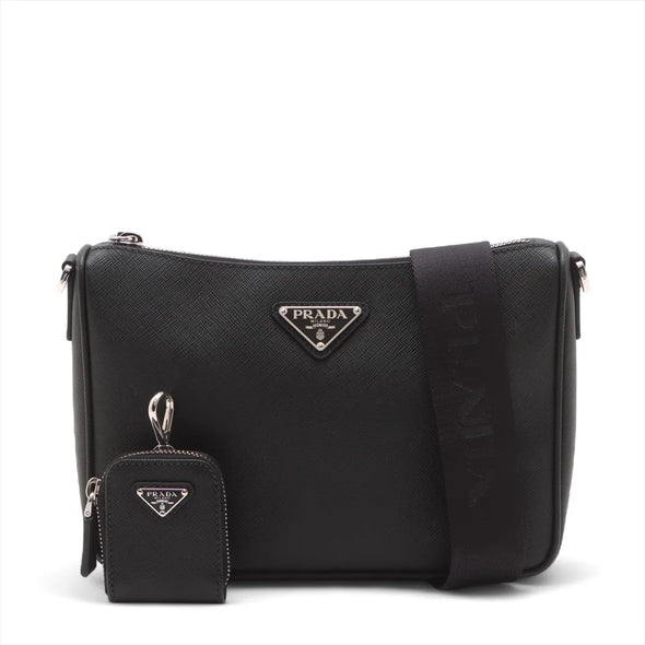 Prada Black Saffiano Shoulder Bag [Clearance Sale]