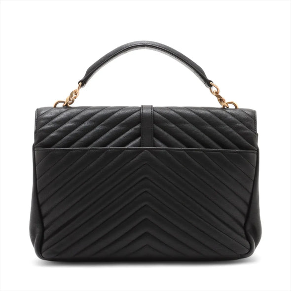 Saint Laurent Black Leather Large College Bag [Clearance Sale]