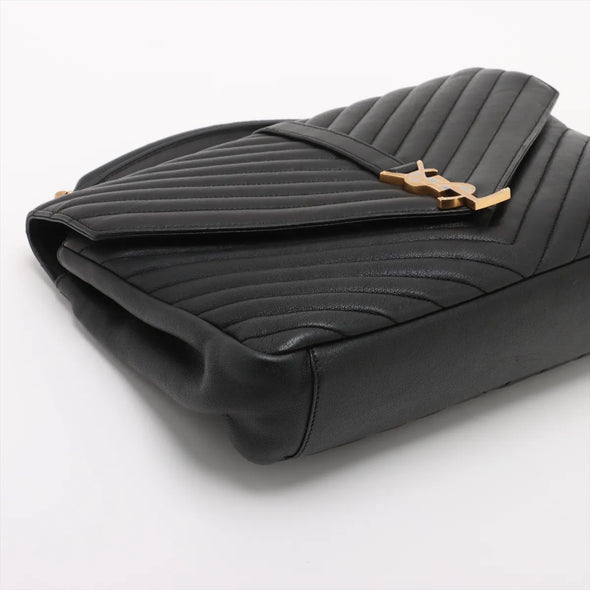 Saint Laurent Black Leather Large College Bag [Clearance Sale]