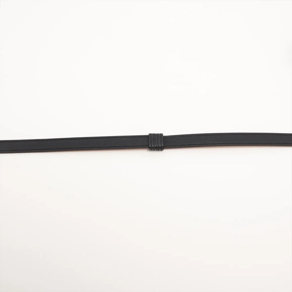 Hermes Black Leather Kelly 18 (2024) Belt [Clearance Sale]