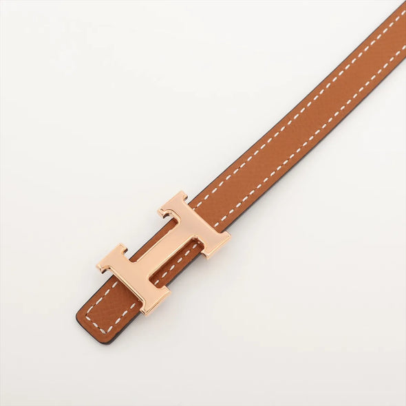 Hermes Brown Leather Kelly 18 (2024) Belt [Clearance Sale]