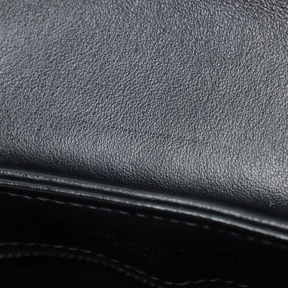 Saint Laurent Black Leather Toy Loulou Shoulder Bag [Clearance Sale]