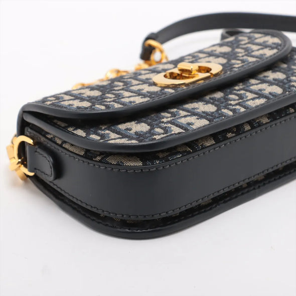 Christian Dior Blue Dior Oblique Jacquard 30 Montaigne Avenue Bag [Clearance Sale]