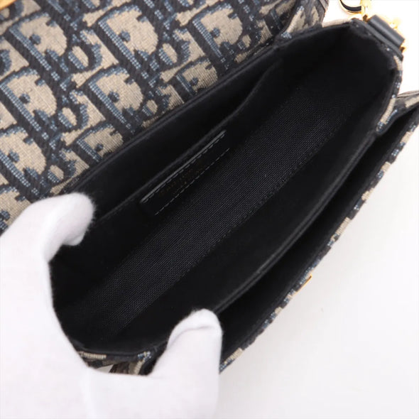 Christian Dior Blue Dior Oblique Jacquard 30 Montaigne Avenue Bag [Clearance Sale]