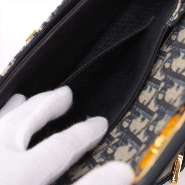Christian Dior Blue Dior Oblique Jacquard 30 Montaigne Avenue Bag [Clearance Sale]