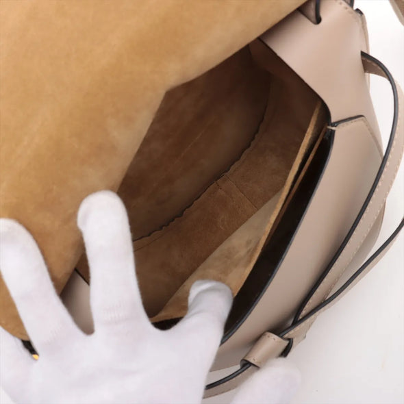 Loewe Beige Small Dual Gate Shoulder Bag [Clearance Sale]