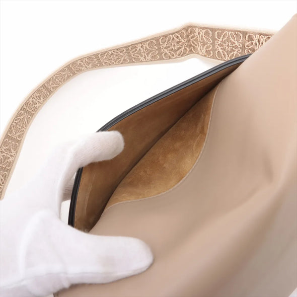 Loewe Beige Small Dual Gate Shoulder Bag [Clearance Sale]