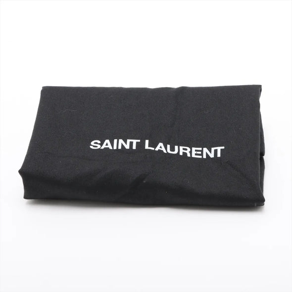 Saint Laurent Black Leather Toy Loulou Shoulder Bag [Clearance Sale]