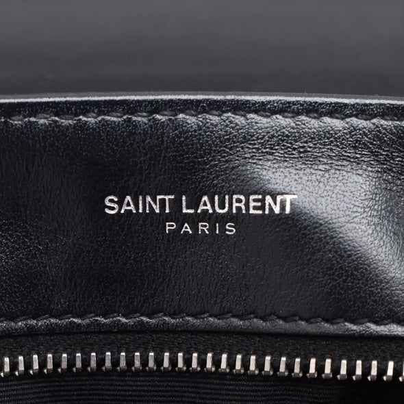 Saint Laurent Black Leather Toy Loulou Shoulder Bag [Clearance Sale]