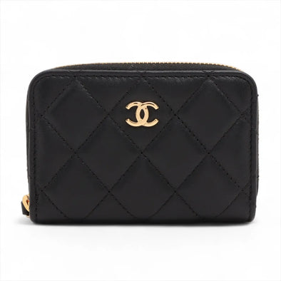 Chanel Black Nappa Lambskin Coin Purse [Clearance Sale]