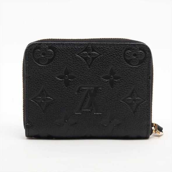 Louis Vuitton Noir Monogram Empreinte Leather Zippy Coin Purse [Clearance Sale]