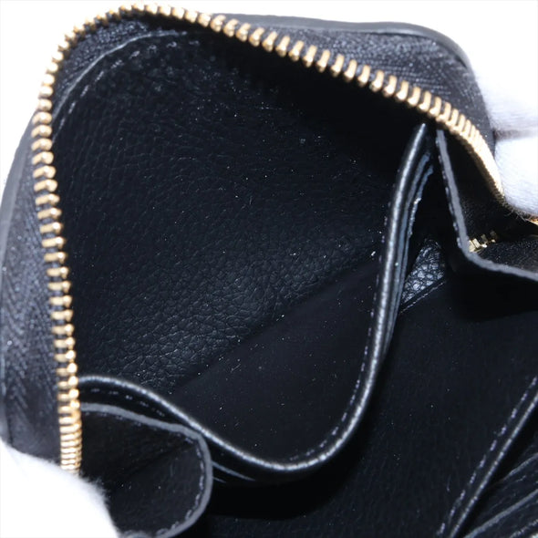 Louis Vuitton Noir Monogram Empreinte Leather Zippy Coin Purse [Clearance Sale]