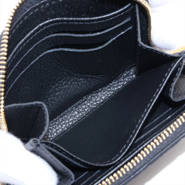 Louis Vuitton Noir Monogram Empreinte Leather Zippy Coin Purse [Clearance Sale]