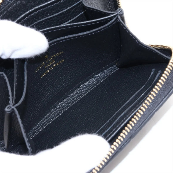 Louis Vuitton Noir Monogram Empreinte Leather Zippy Coin Purse [Clearance Sale]