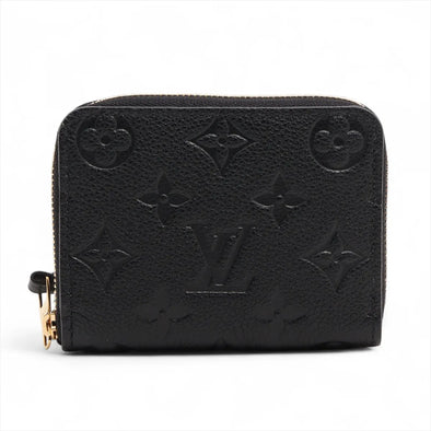 Louis Vuitton Noir Monogram Empreinte Leather Zippy Coin Purse [Clearance Sale]