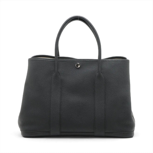 Hermes Black Negonda Leather (2023) Garden Parden PM [Clearance Sale]