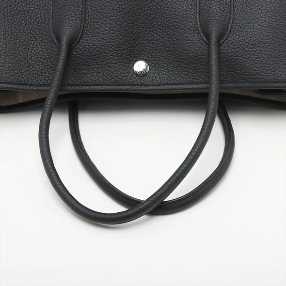 Hermes Black Negonda Leather (2023) Garden Parden PM [Clearance Sale]