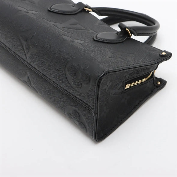 Louis Vuitton Black Monogram Empreinte Leather OnTheGo East West [Clearance Sale]