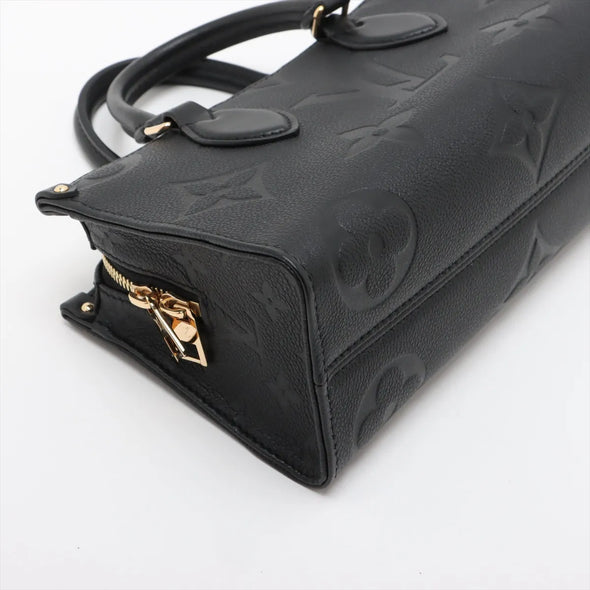 Louis Vuitton Black Monogram Empreinte Leather OnTheGo East West [Clearance Sale]