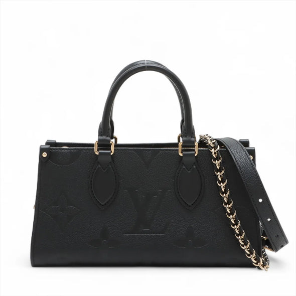 Louis Vuitton Black Monogram Empreinte Leather OnTheGo East West [Clearance Sale]