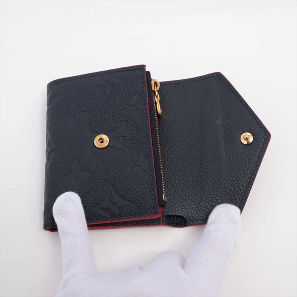 Louis Vuitton Marine Rouge Monogram Empreinte Leather Zoe Wallet [Clearance Sale]