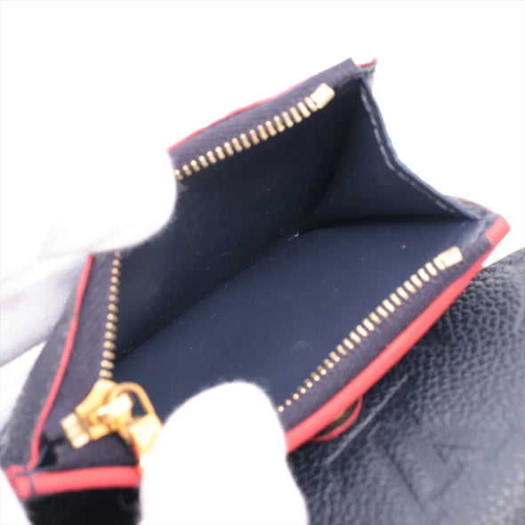 Louis Vuitton Marine Rouge Monogram Empreinte Leather Zoe Wallet [Clearance Sale]