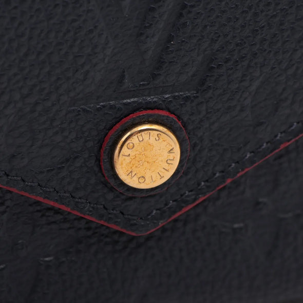 Louis Vuitton Marine Rouge Monogram Empreinte Leather Zoe Wallet [Clearance Sale]