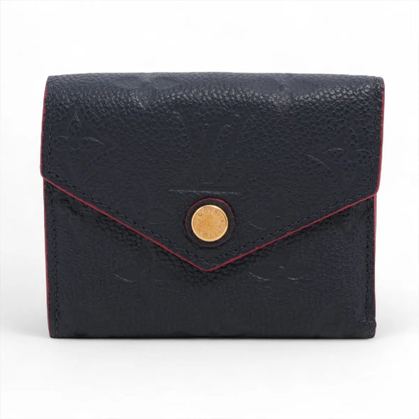 Louis Vuitton Marine Rouge Monogram Empreinte Leather Zoe Wallet [Clearance Sale]