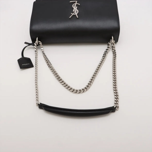 Saint Laurent Black Calfskin Leather Sunset Shoulder Bag [Clearance Sale]