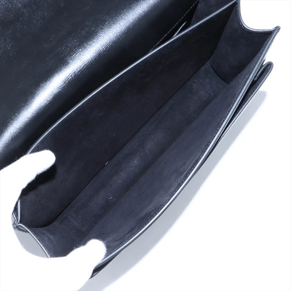 Saint Laurent Black Calfskin Leather Sunset Shoulder Bag [Clearance Sale]