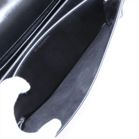 Saint Laurent Black Calfskin Leather Sunset Shoulder Bag [Clearance Sale]