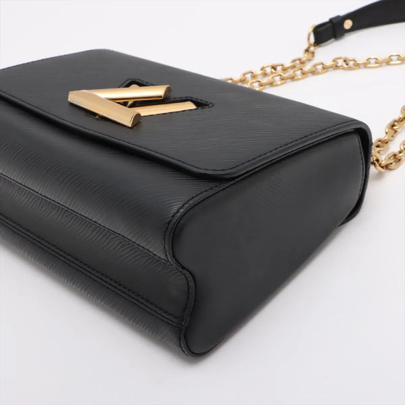 Louis Vuitton Black Epi Calfskin Leather Twist MM Shoulder Bag [Clearance Sale]