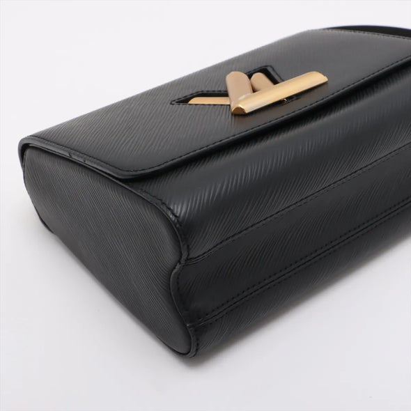 Louis Vuitton Black Epi Calfskin Leather Twist MM Shoulder Bag [Clearance Sale]