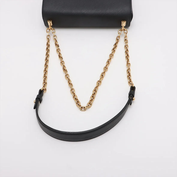 Louis Vuitton Black Epi Calfskin Leather Twist MM Shoulder Bag [Clearance Sale]